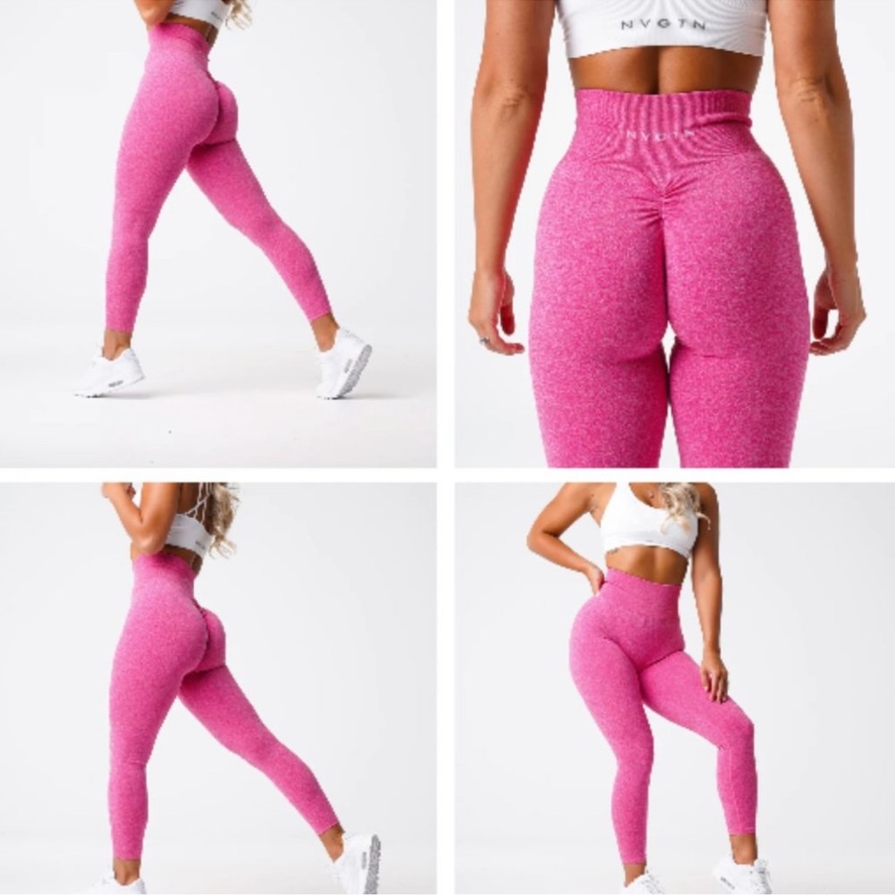 NVGTN scrunch pink seamless leggings XS 💓